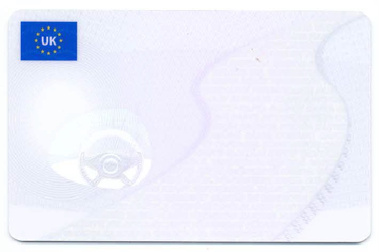 UK Driver Card (front)